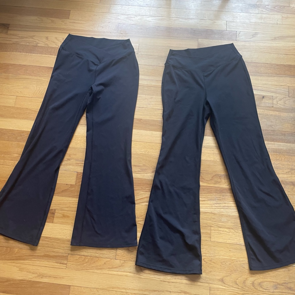 SET OF TWO! 
Halara Bootcut Yoga Pants Size Large